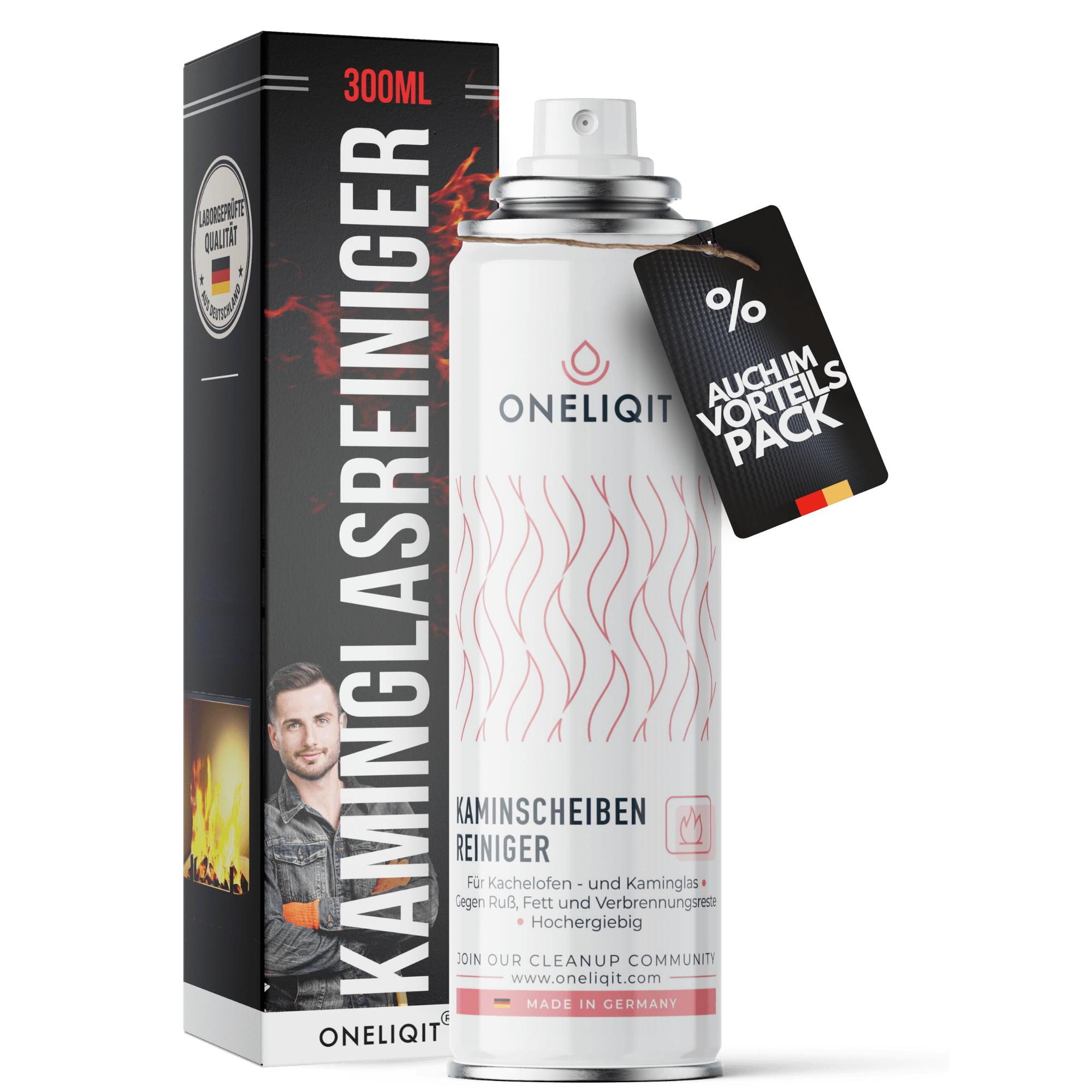 Kaminglasreiniger extra stark 300ml Aktivschaum