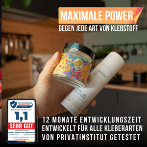 Etikettenlöser Etikettenentferner Spray 200ml mit Orangenöl und Klebereste Entferner für alle Kleberarten.