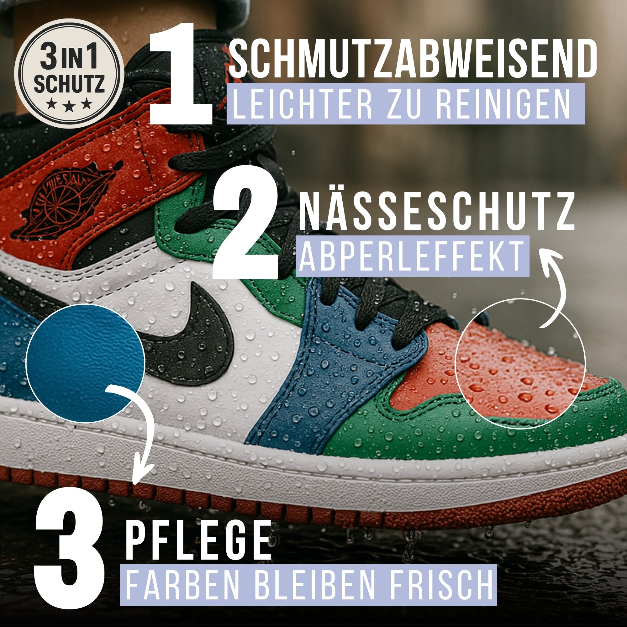 Schuh Imprägnierspray 400ml für einen langanhaltenden Schutz gegen Wasser & Schmutz