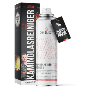 Kaminglasreiniger extra stark 300ml Aktivschaum in Sprühdose für einfache Kaminreinigung bei Ruß und Fett.